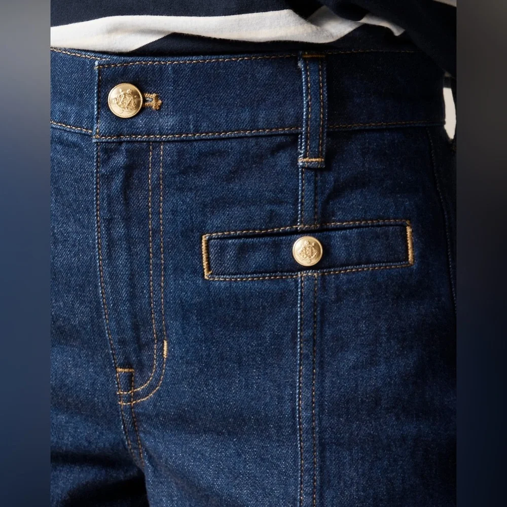 NWT J.Crew Petite New Vintage Flare Jean in Rinse Wash - Picture 3 of 11
